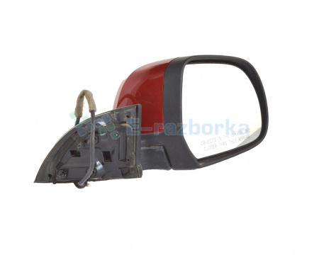 Зеркало правое (красное) без подогрева  NISSAN LEAF  (10-17) 96301-3NA0A