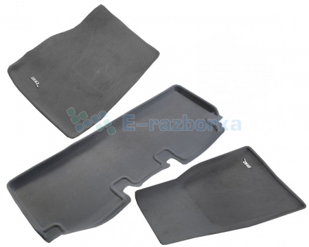 Коврики салона 3D комлект 3 шт TESLA MODEL S, SR, X