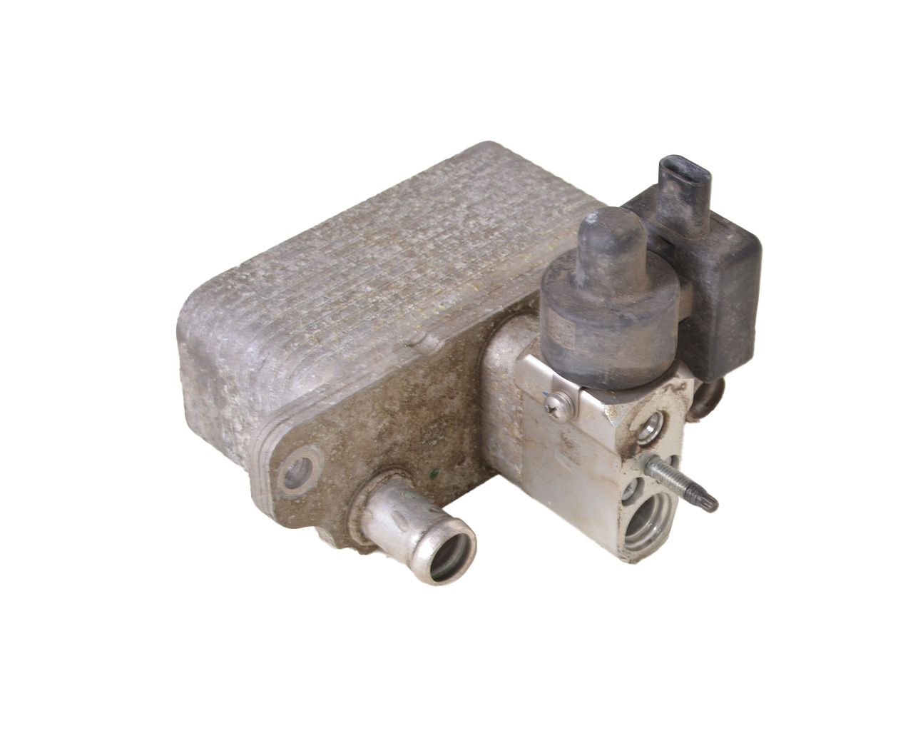 Теплообменник (CHILLER) с клапаном в сборе TESLA MODEL X 1037357-00-G / 1039040-00-G