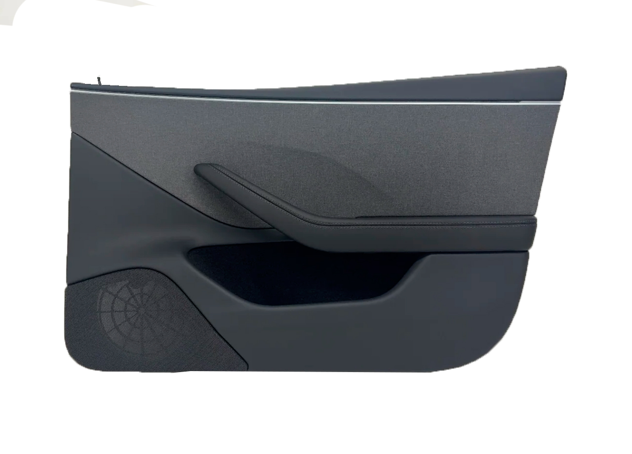 Обшивка передней правой двери черная TESLA MODEL 3 HIGHLAND 1776740-20-E 1776740-28-B 1983176-28-B