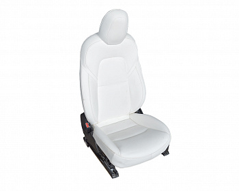 Сиденье переднее левое (водительское) белое TESLA MODEL 3