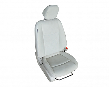 Сидение переднее пассажирское с подогревом в сборе, бежевое (велюр) NISSAN LEAF