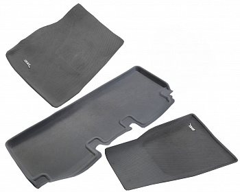 Коврики салона 3D комлект 3 шт TESLA MODEL S, SR, X