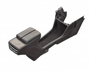 Консоль центральная в сборе черное дерево + черная кожа (OBECHE OPEN PORE+BLACK) TESLA MODEL S, SR