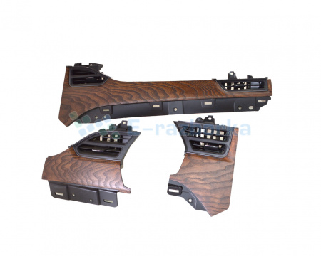 Накладки декоративные торпеды (3шт) с воздуховодами (FIG ASH MATA) TESLA MODEL X